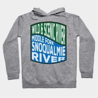 Middle Fork Snoqualmie River Wild and Scenic River Wave Hoodie